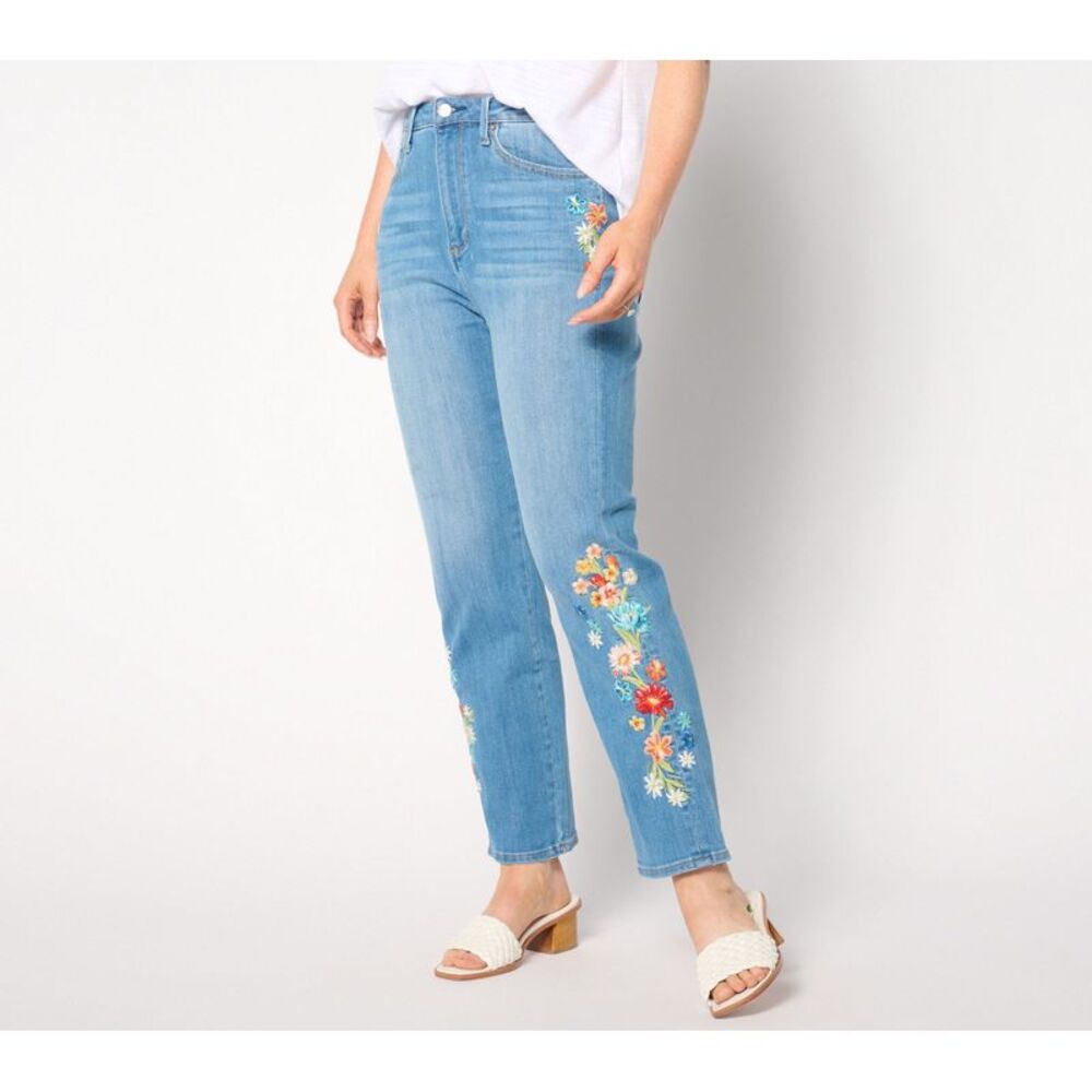 SUNNYLiFE Women's Petite Pants 20P Drifod Jeans Royce Straight Ankle Blue